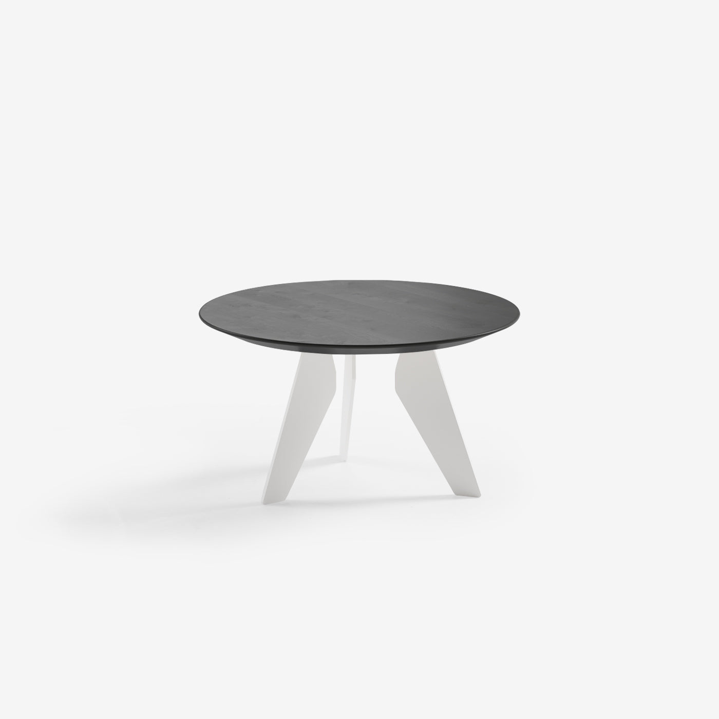 Beistelltisch Hoogland Klein Farbe Espresso Metall Weiss