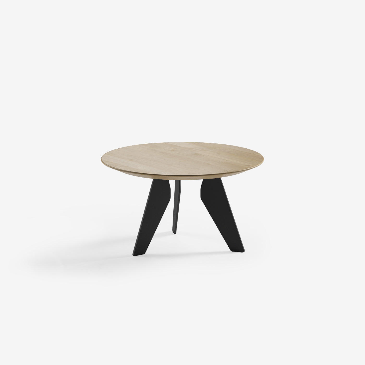 Beistelltisch Hoogland Klein Farbe Oat Metall Schwarz