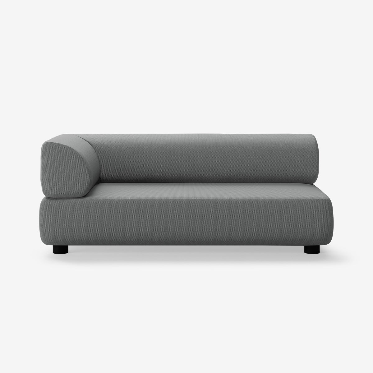 Bolder 2,5 Sitzer Links Loop Charcoal Niedrige Beine
