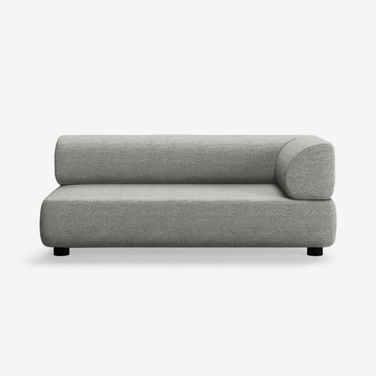Bolder 2,5 Sitzer Rechts Savant Zinc Niedrige Beine