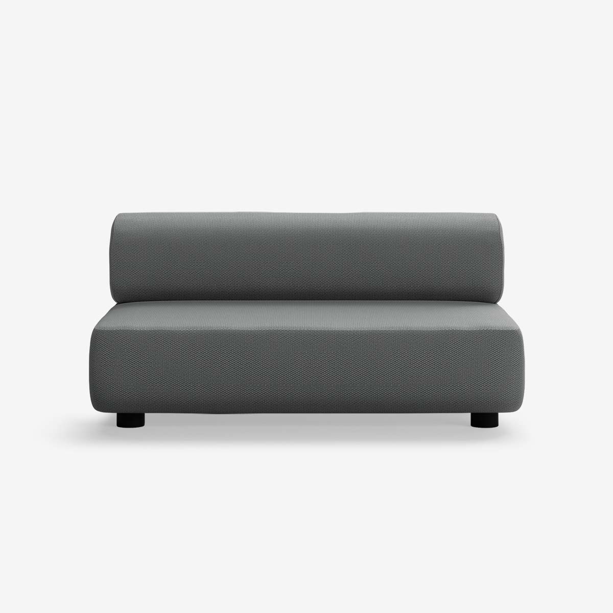 Bolder 2 Sitzer Loop Charcoal Niedrige Beine