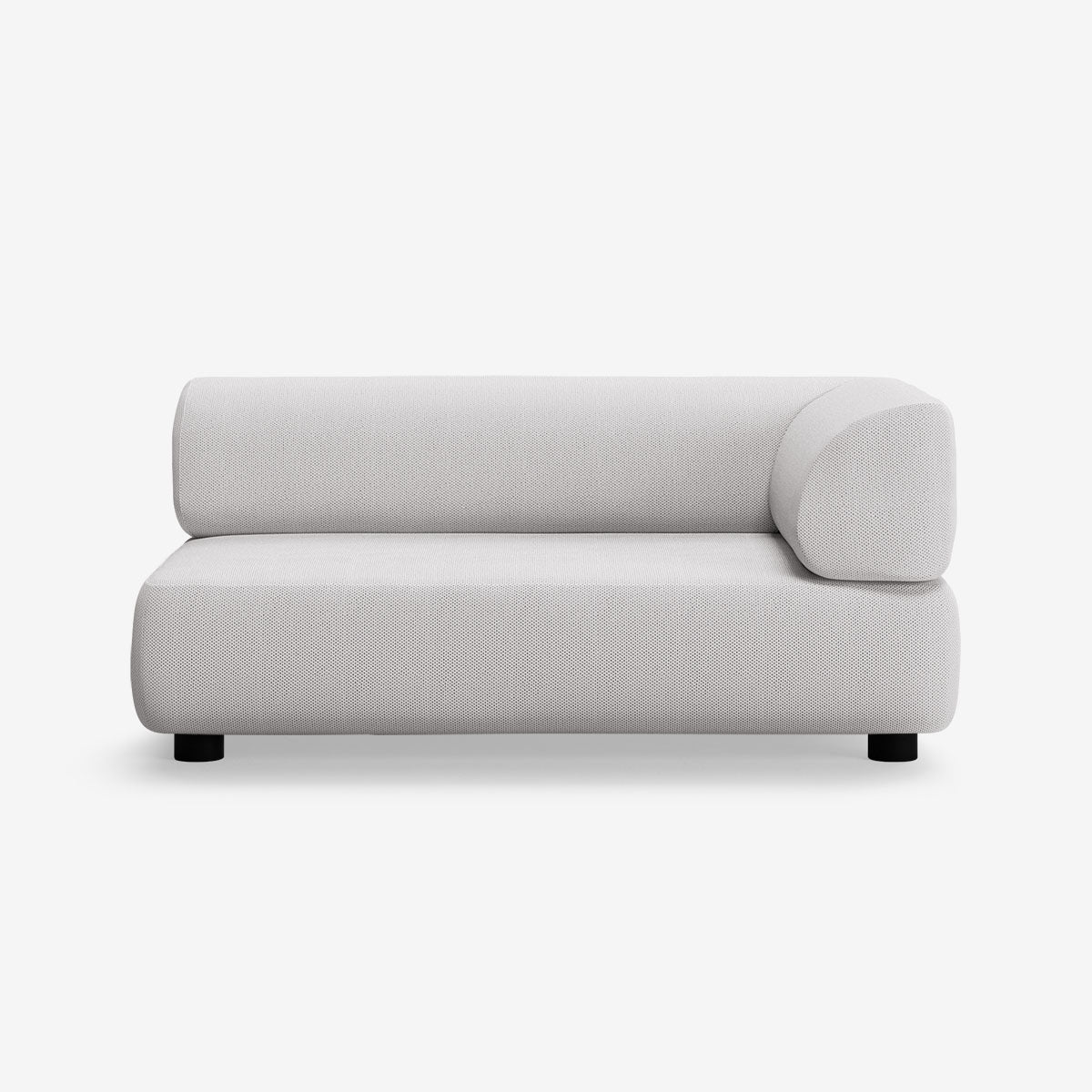 Bolder 2 Sitzer Rechts Arc Concrete Niedrige Beine