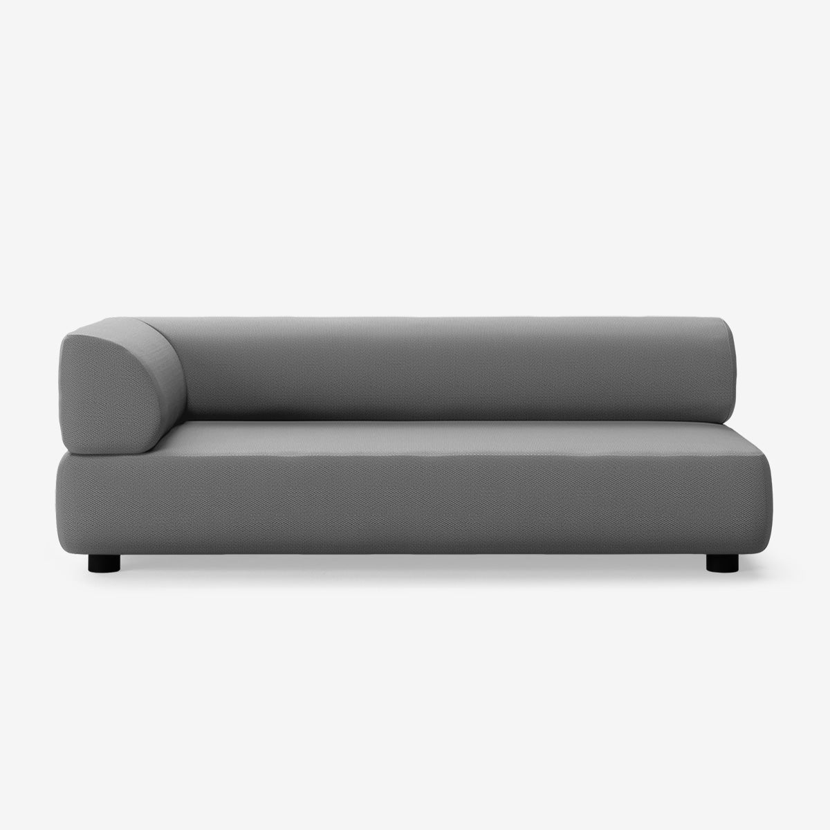 Bolder 3 Sitzer Links Loop Charcoal Niedrige Beine