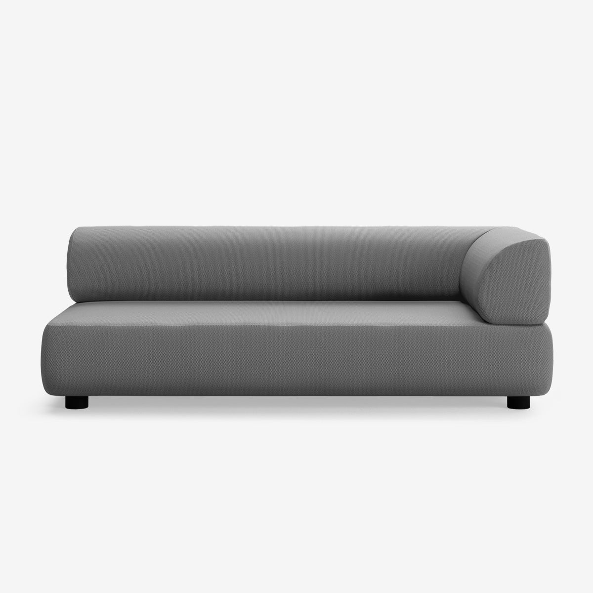 Bolder 3 Sitzer Rechts Loop Charcoal Niedrige Beine