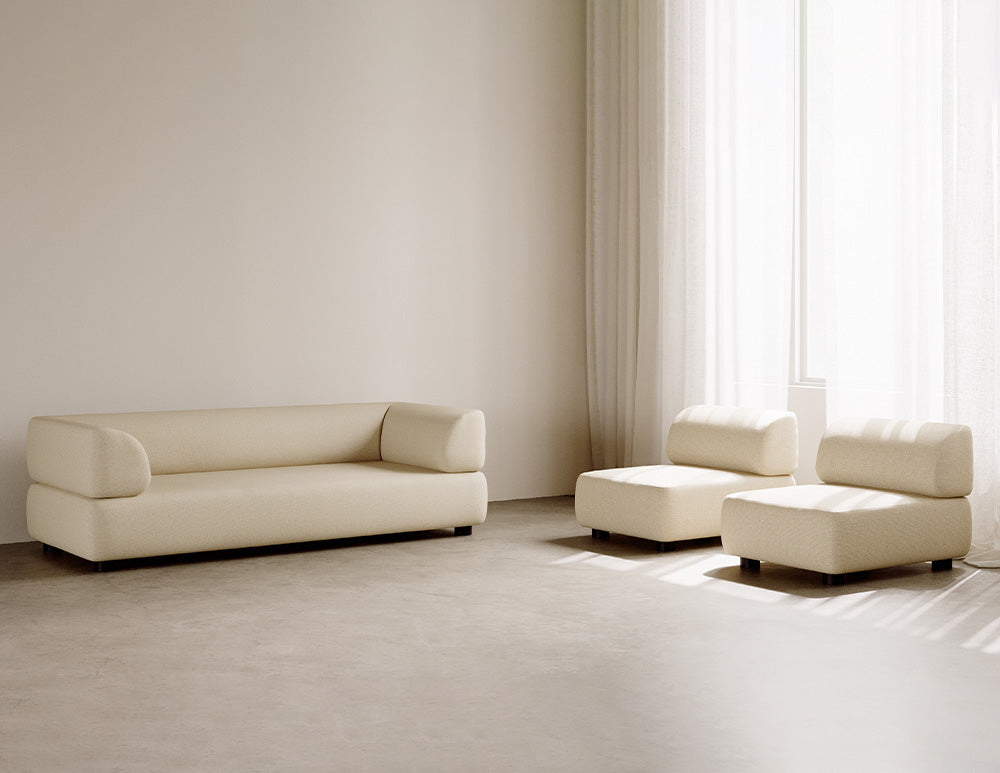 Bolder Einzel-Sofa (3-Sitzer) in Heritage Papyrus