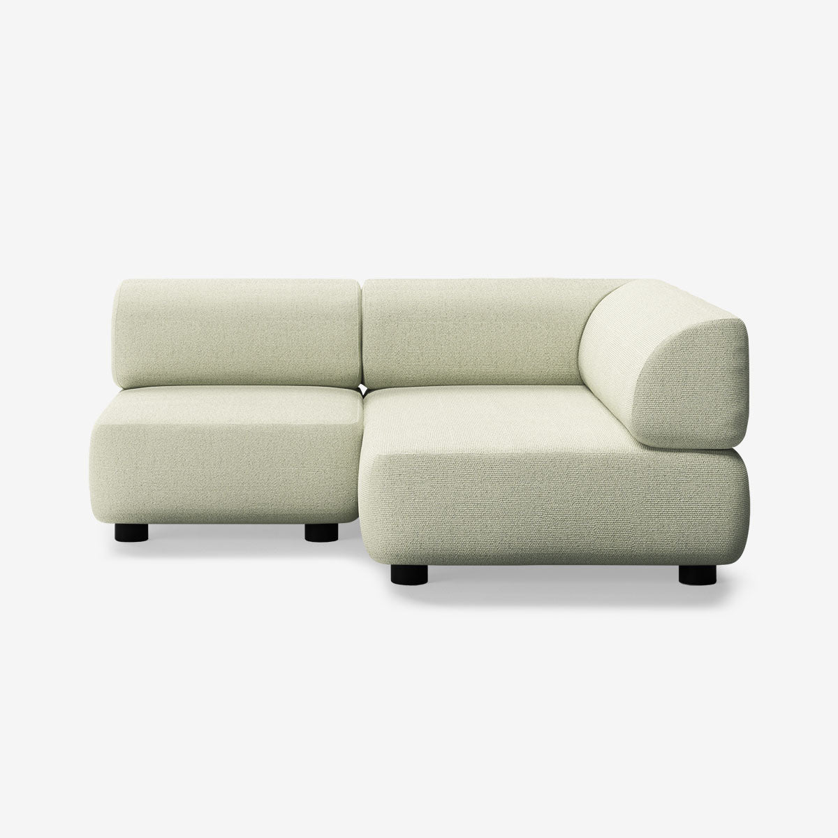 Bolder Sofa 170x150 Links Heritage Moss Niedrige Beine