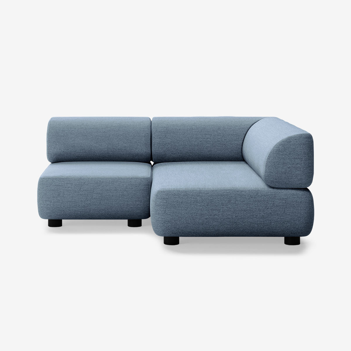 Bolder Sofa 170x150 Links Nantes Carbon Sky Niedrige Beine