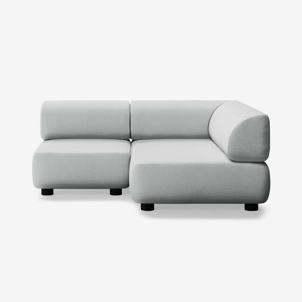 Bolder Sofa 170x150 Links Nantes Grey Chine Niedrige Beine