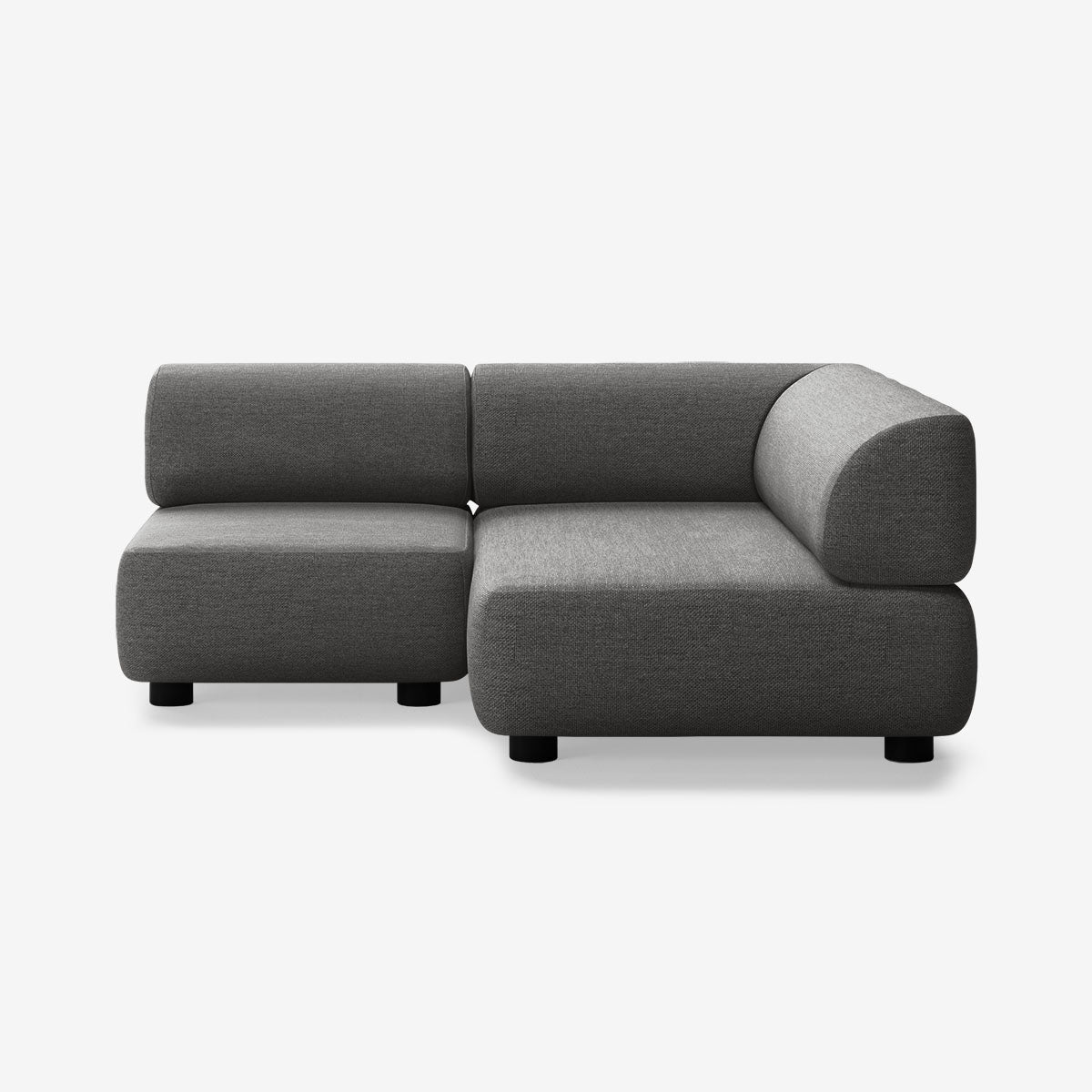 Bolder Sofa 170x150 Links Nantes Sooty Niedrige Beine