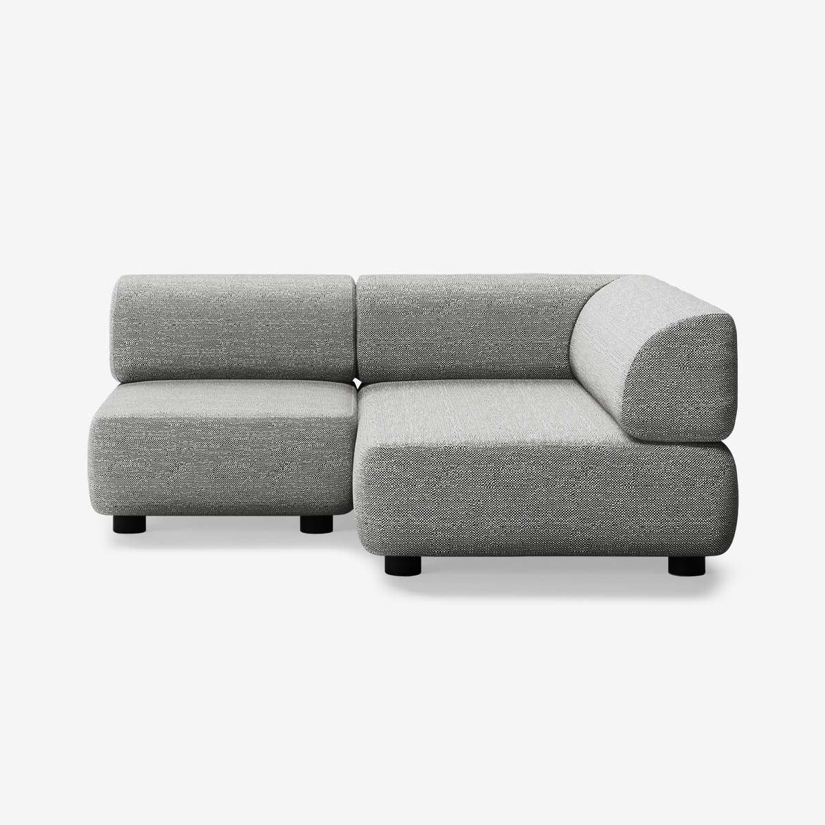 Bolder Sofa 170x150 Links Savant Zinc Niedrige Beine