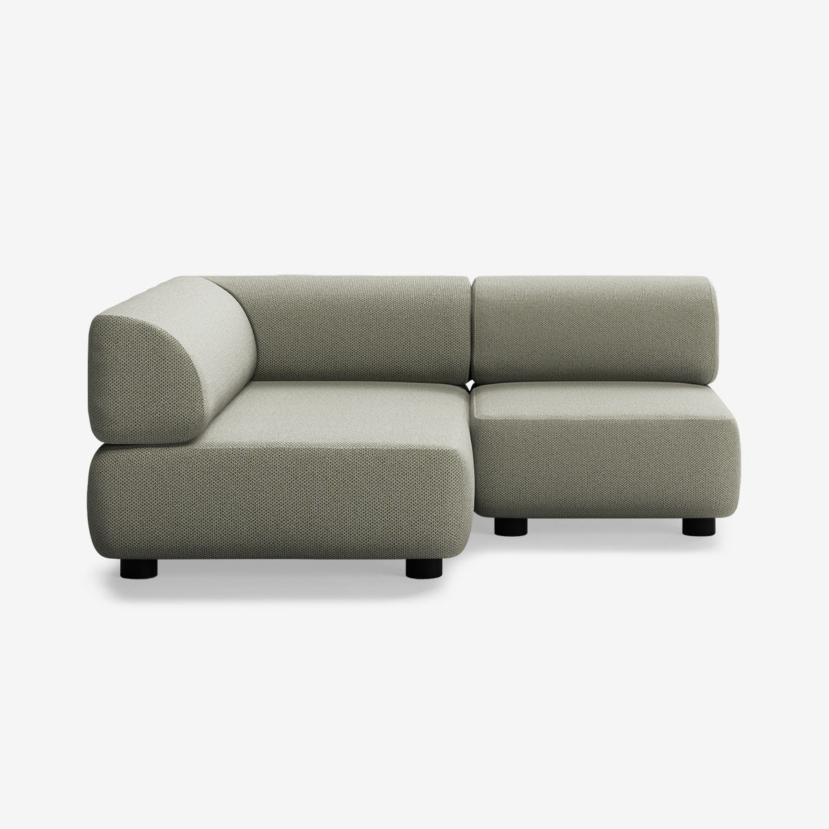Bolder Sofa 170x150 Rechts Arc Oxide Niedrige Beine