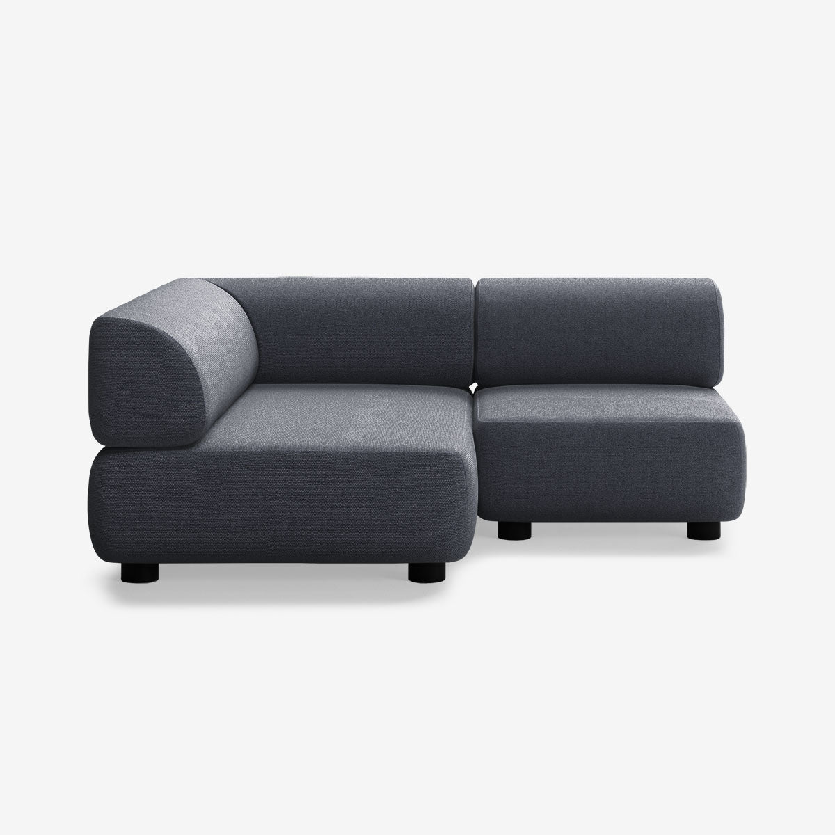 Bolder Sofa 170x150 Rechts Heritage Indigo Niedrige Beine