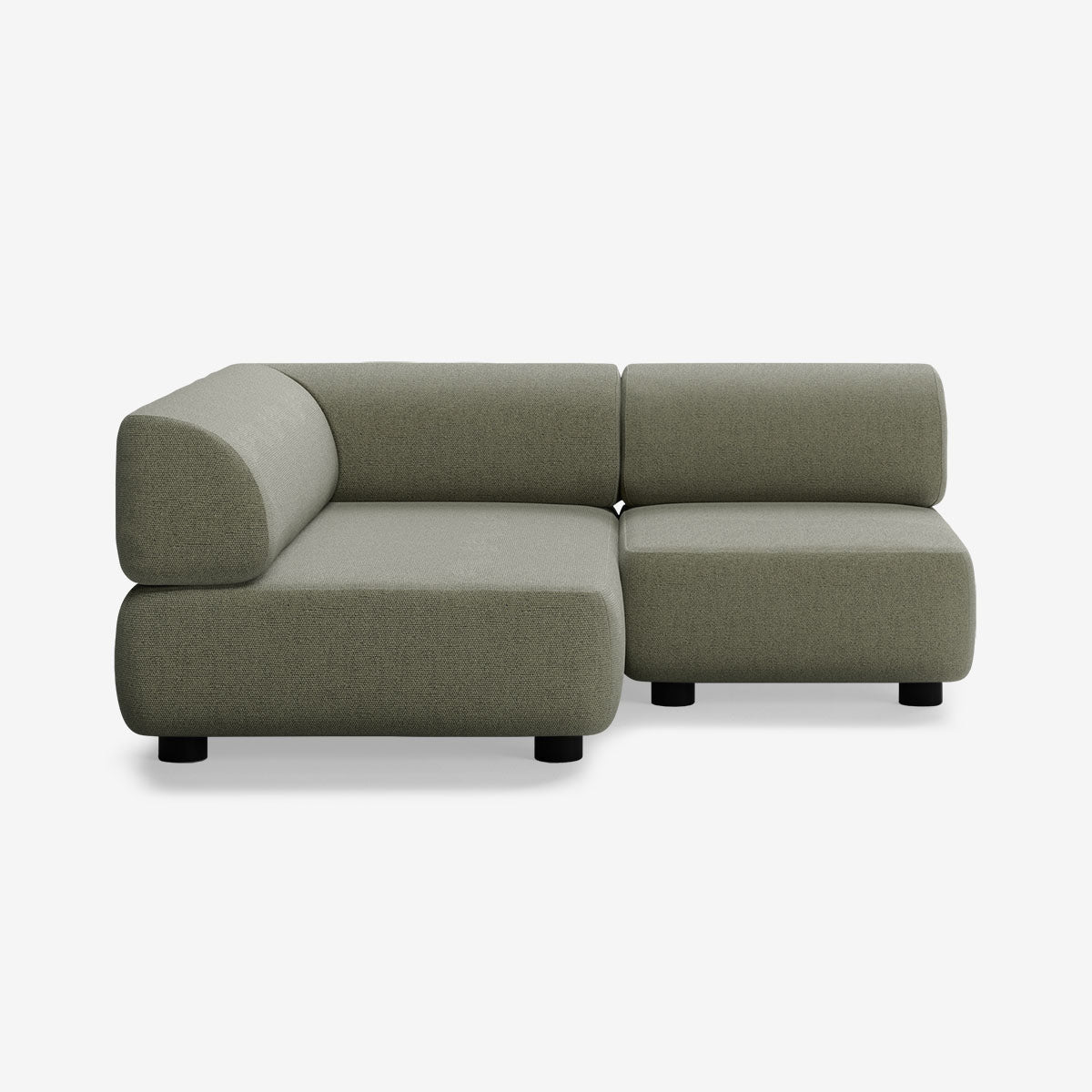 Bolder Sofa 170x150 Rechts Heritage Leaf Niedrige Beine