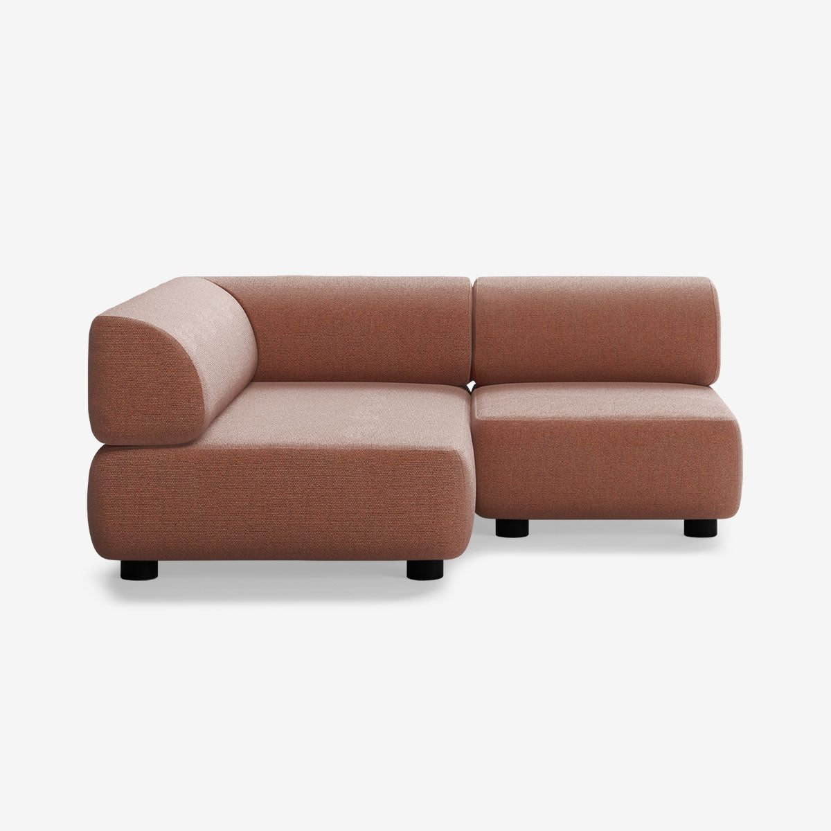 Bolder Sofa 170x150 Rechts Heritage Rust Niedrige Beine