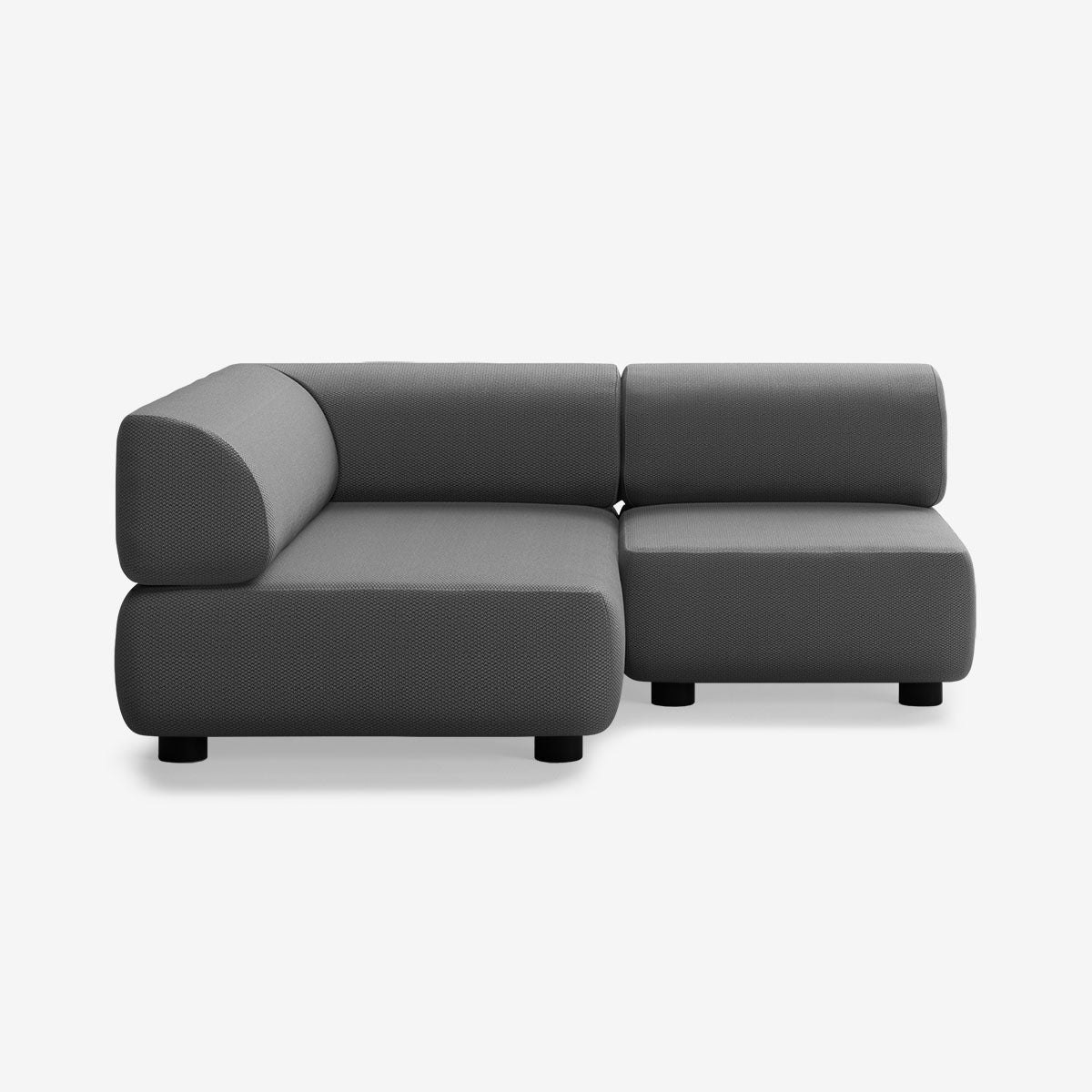 Bolder Sofa 170x150 Rechts Loop Shadow Niedrige Beine