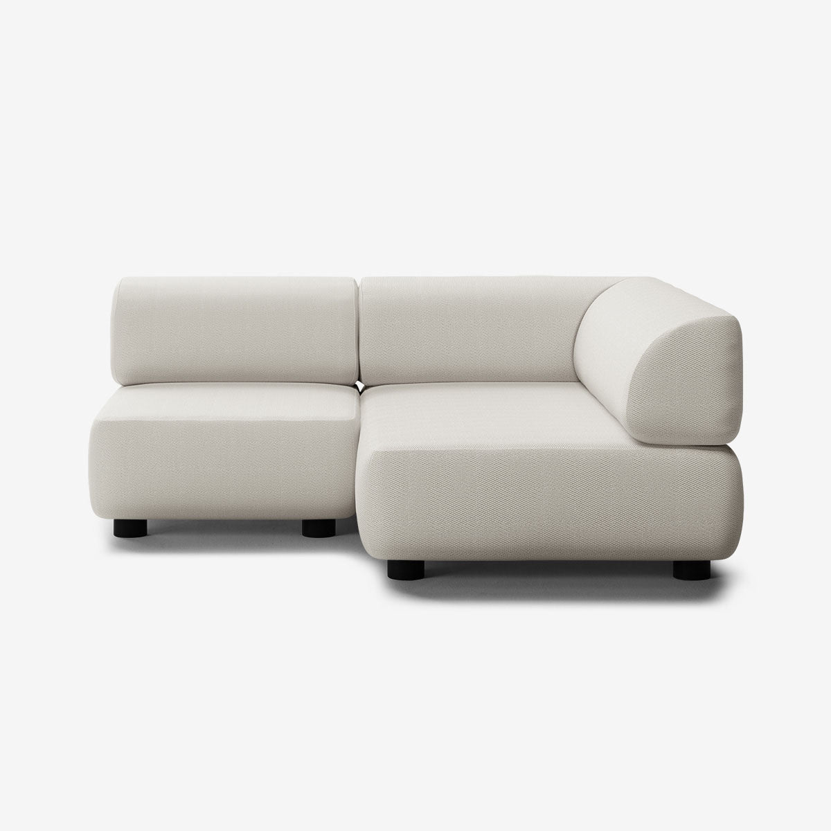 Bolder Sofa 170x150 cm niedrige Füße 3-Sitzer Links Loop Marble