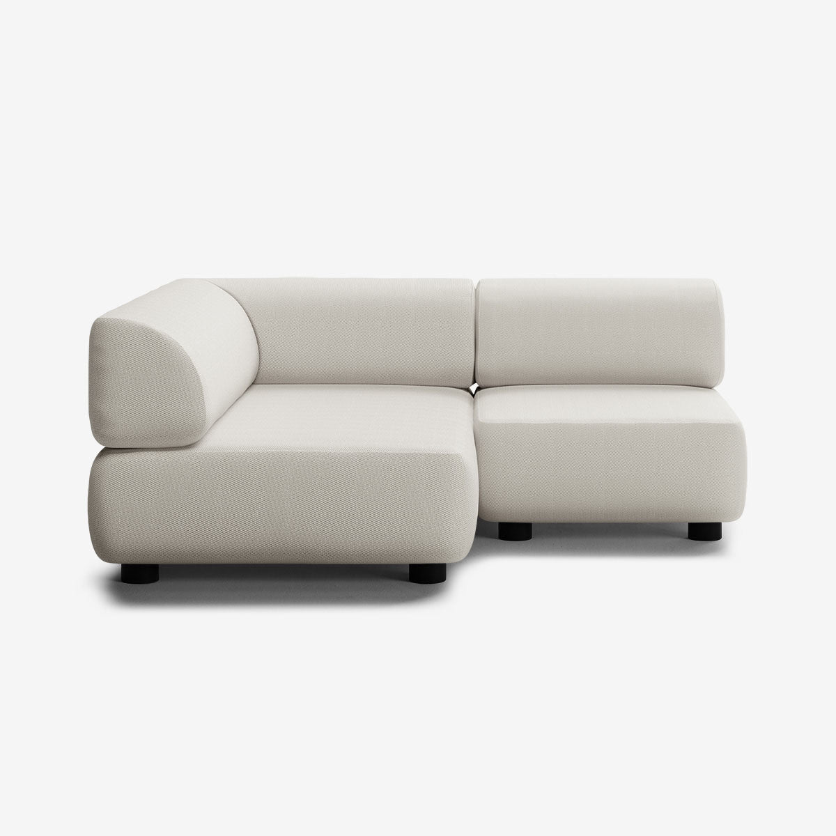 Bolder Sofa 170x150 cm niedrige Füße 3-Sitzer Rechts Loop Marble