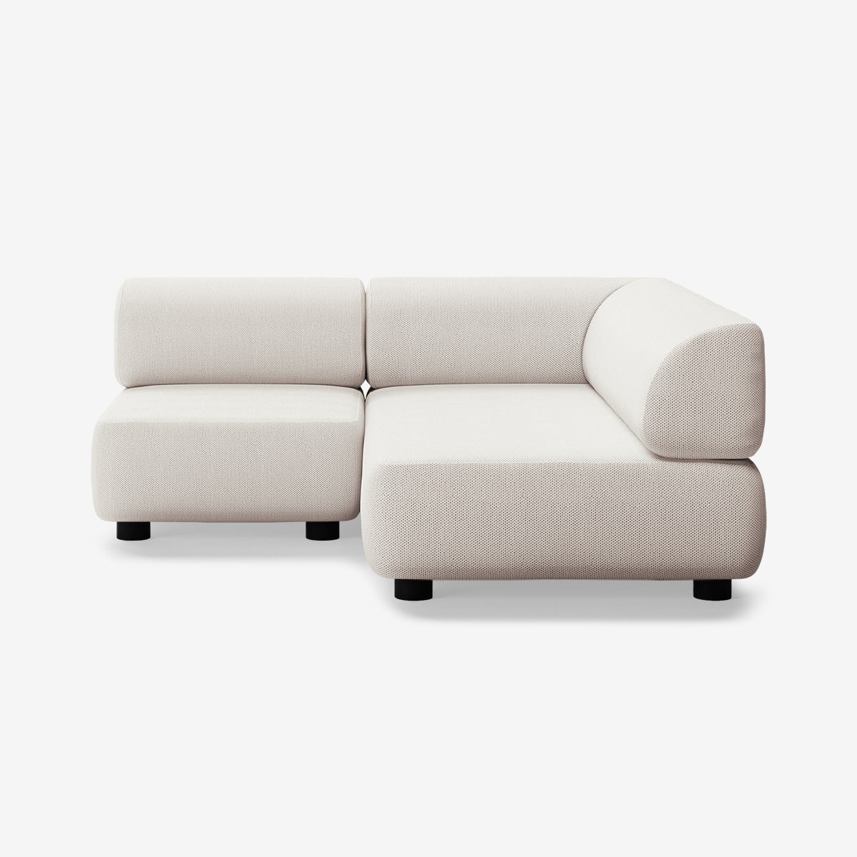 Bolder Sofa 170x170 Links Arc Frame Niedrige Beine