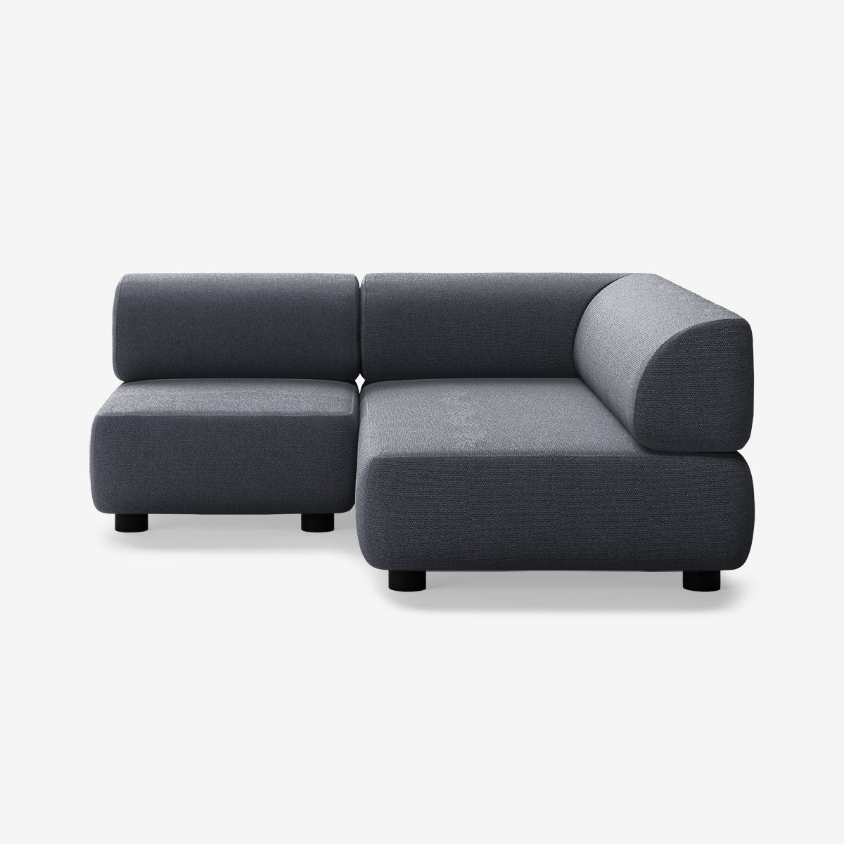 Bolder Sofa 170x170 Links Heritage Indigo Niedrige Beine