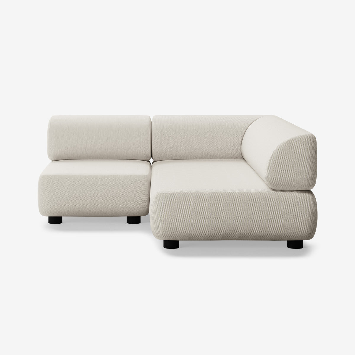 Bolder Sofa 170x170 Links Loop Marble Niedrige Beine
