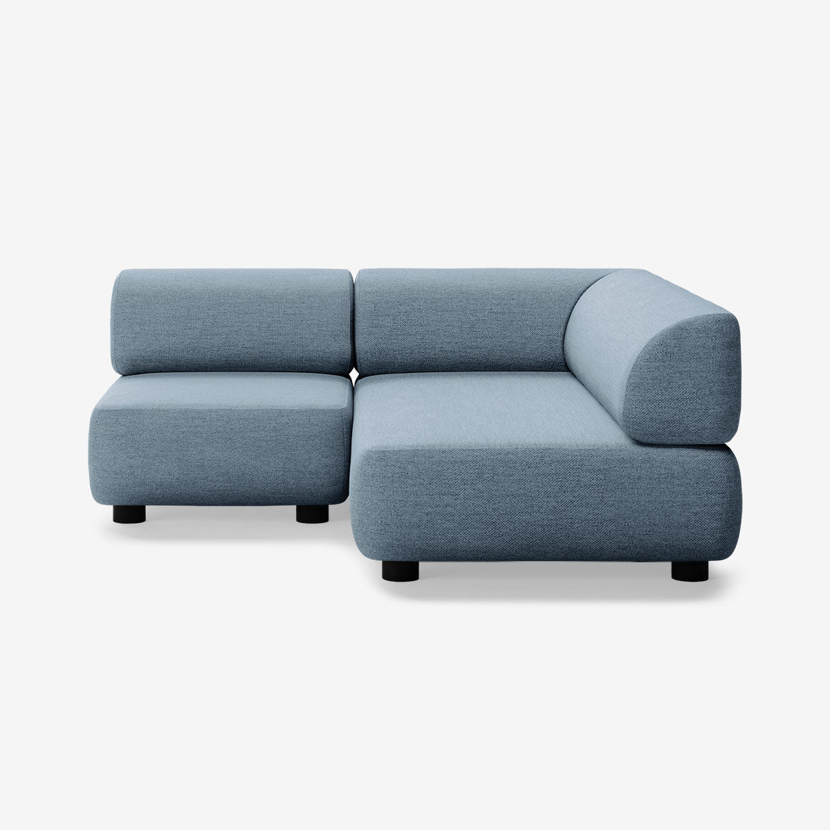 Bolder Sofa 170x170 Links Nantes Carbon Sky Niedrige Beine