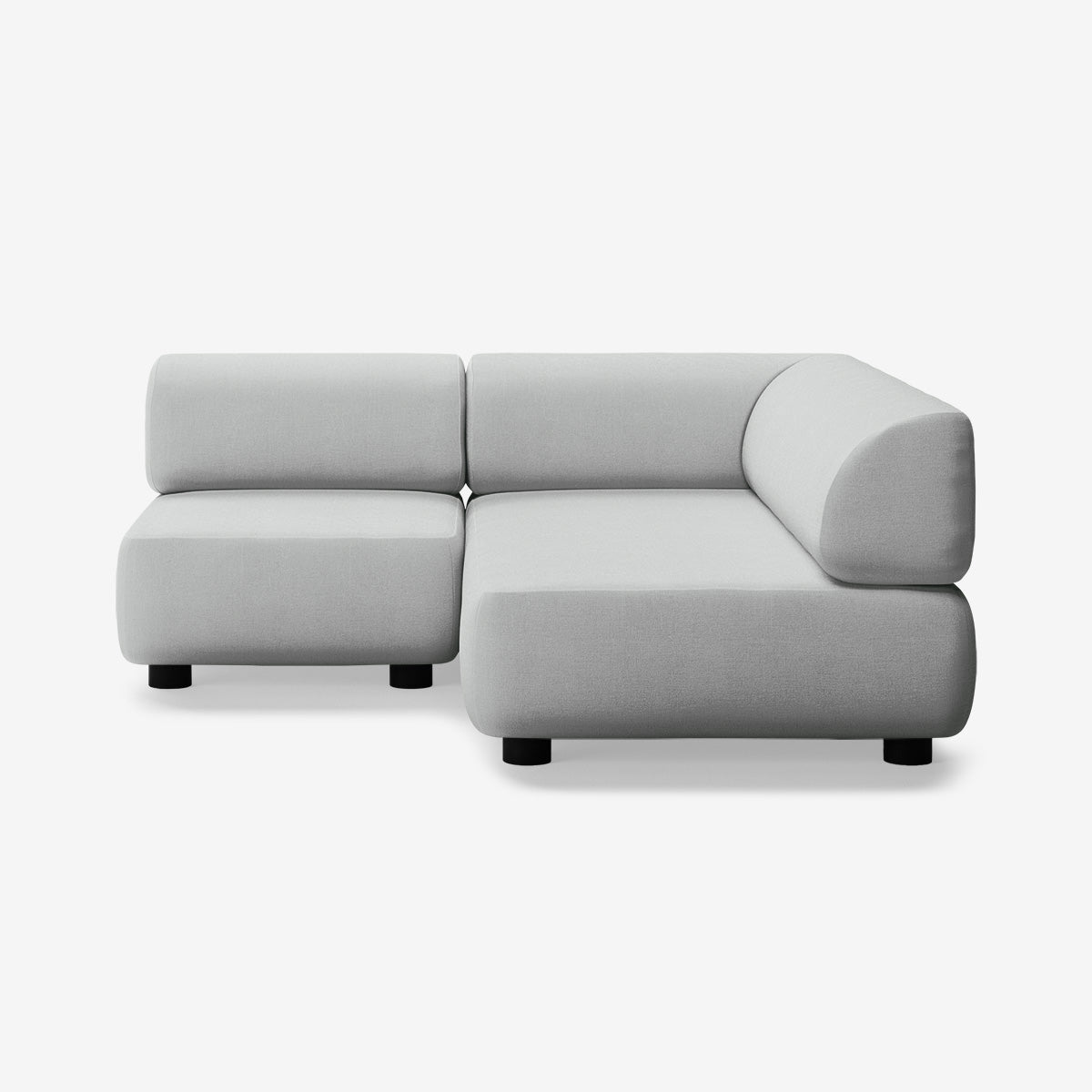 Bolder Sofa 170x170 Links Nantes Grey Chine Niedrige Beine