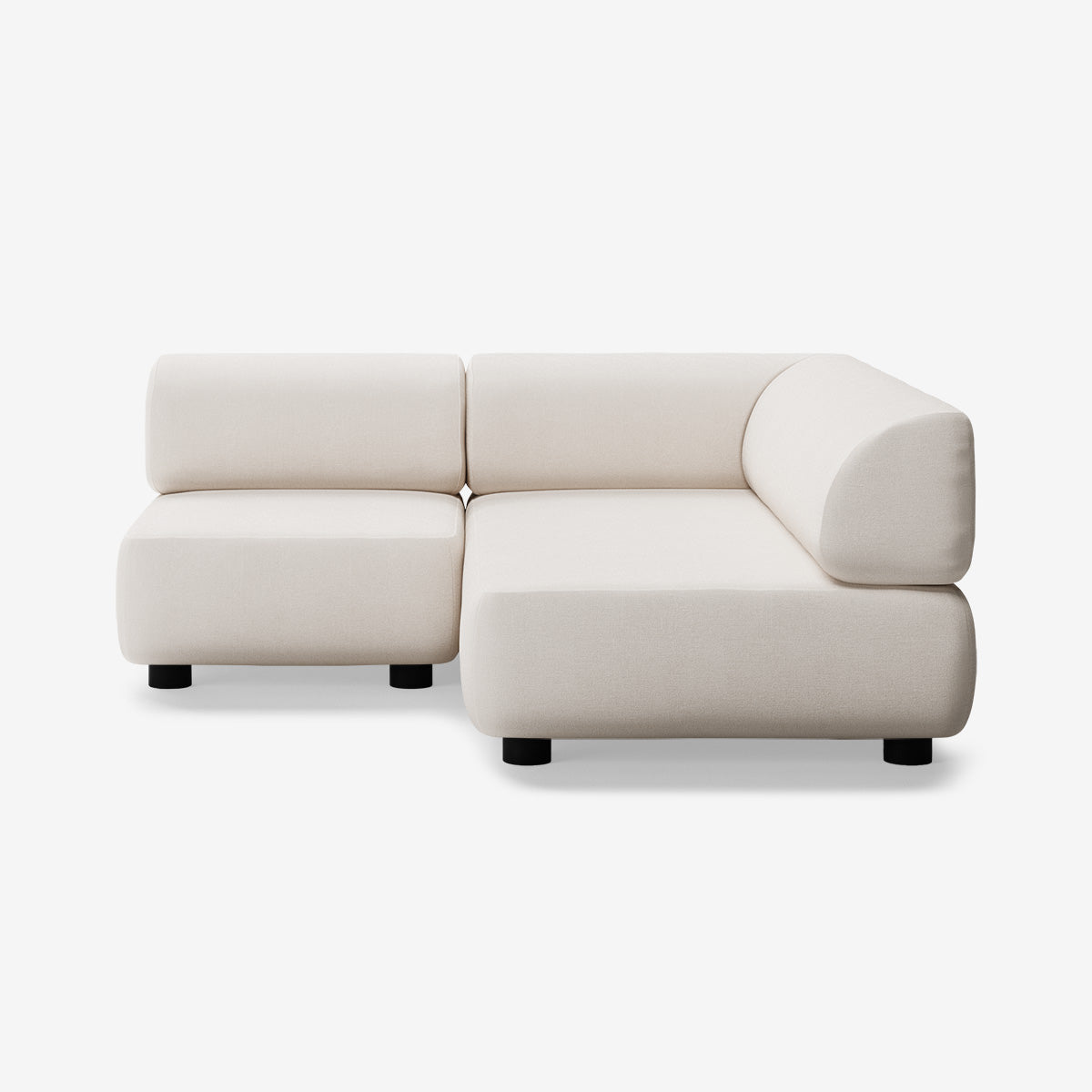 Bolder Sofa 170x170 Links Nantes Linen Chalk Niedrige Beine