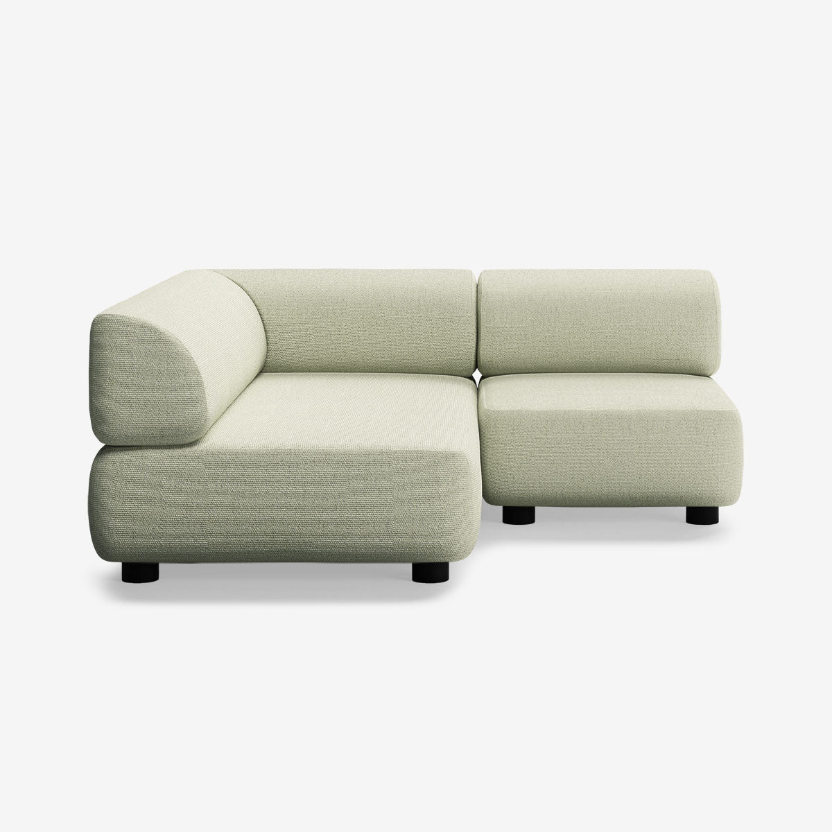 Bolder Sofa 170x170 Rechts Heritage Moss Niedrige Beine
