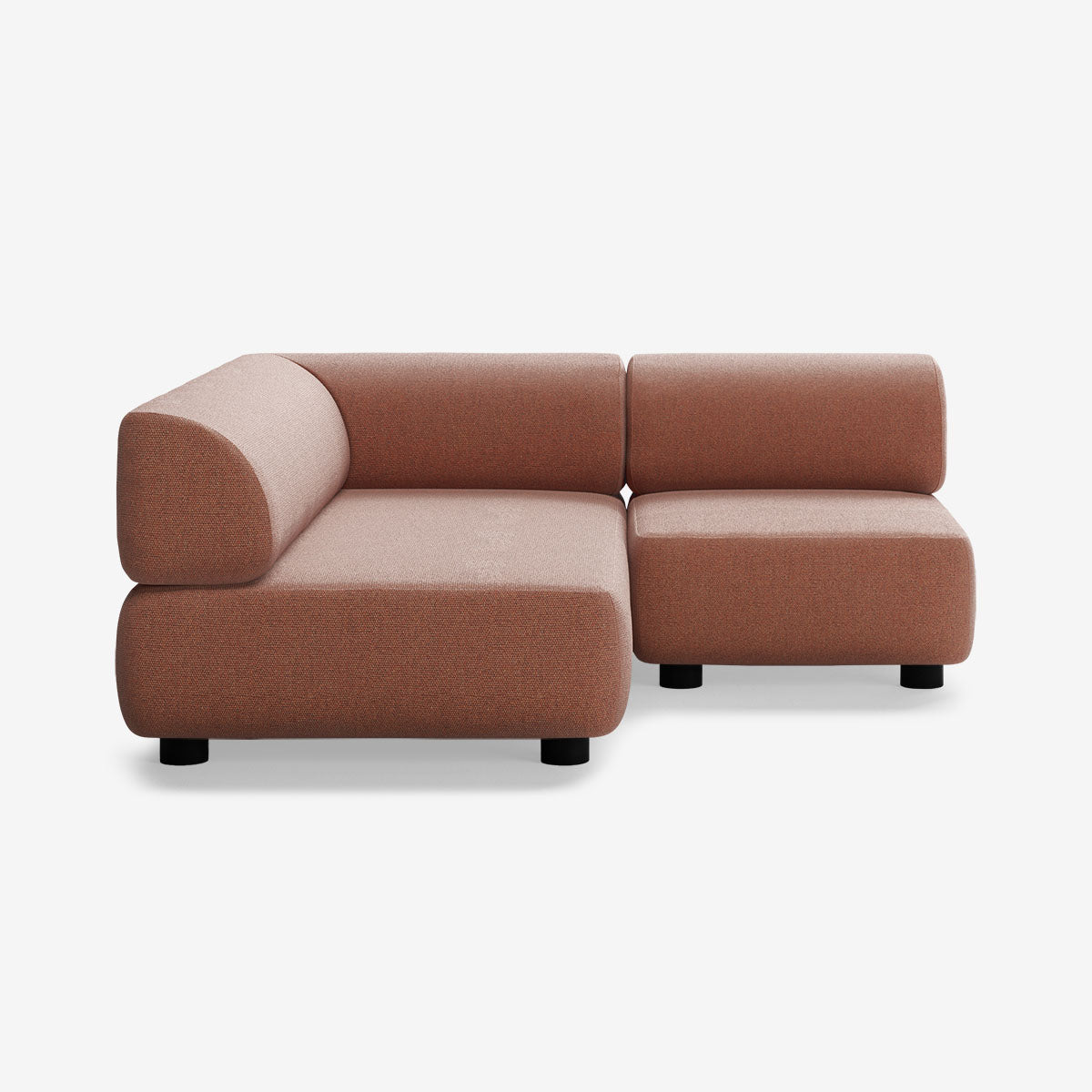 Bolder Sofa 170x170 Rechts Heritage Rust Niedrige Beine