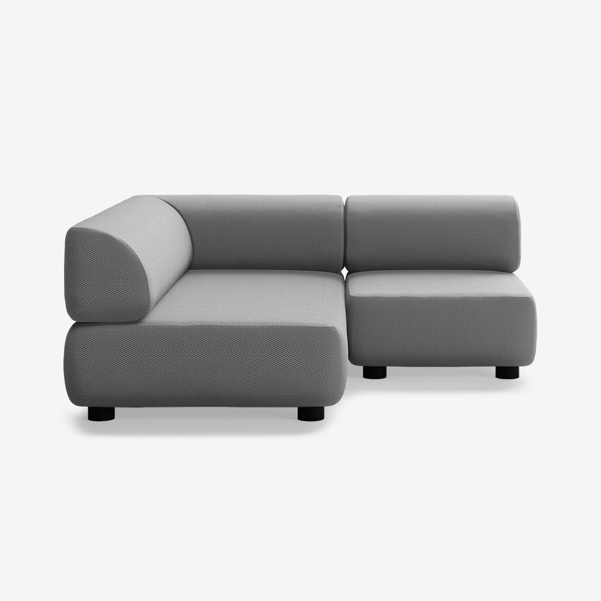 Bolder Sofa 170x170 Rechts Loop Charcoal Niedrige Beine