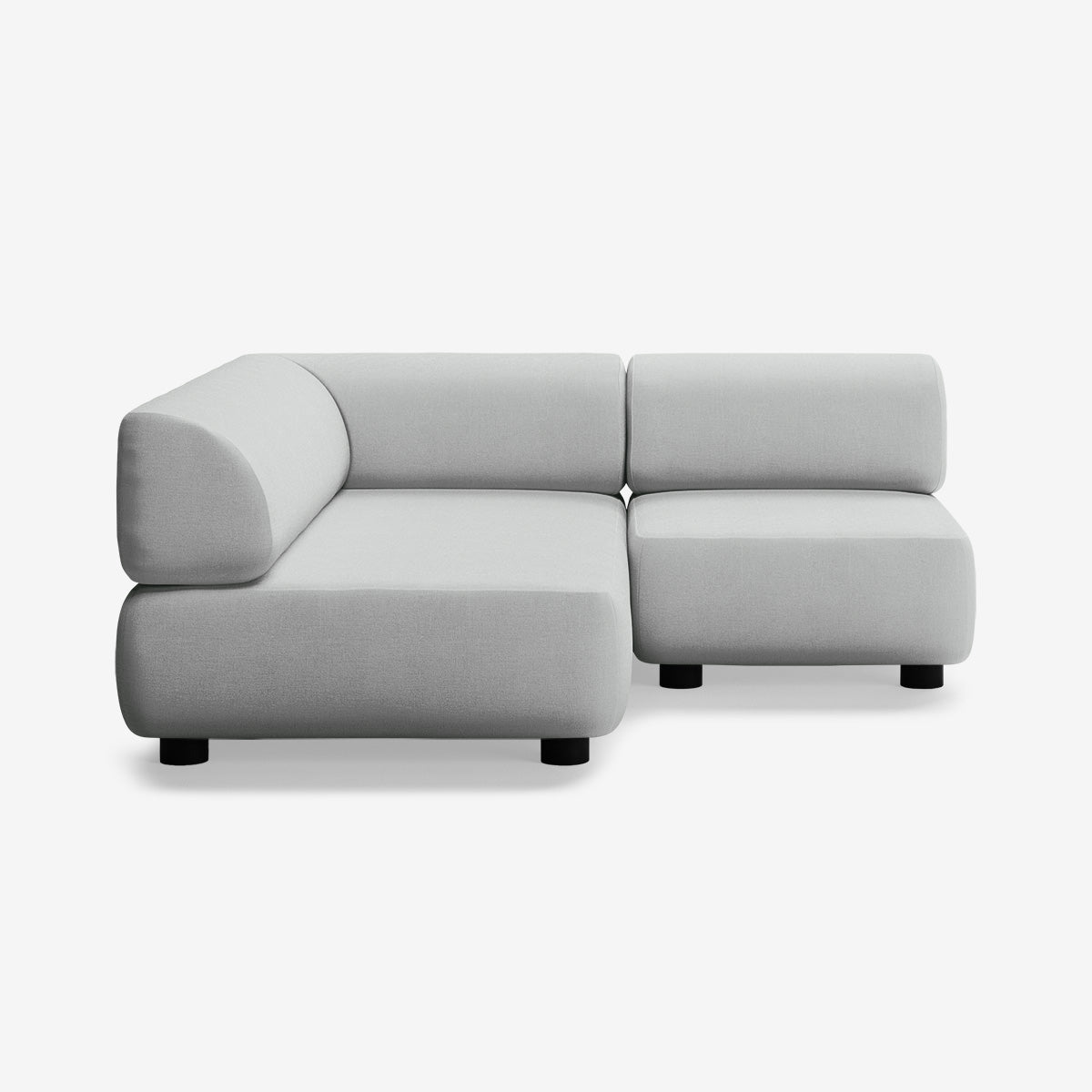 Bolder Sofa 170x170 Rechts Nantes Grey Chine Niedrige Beine