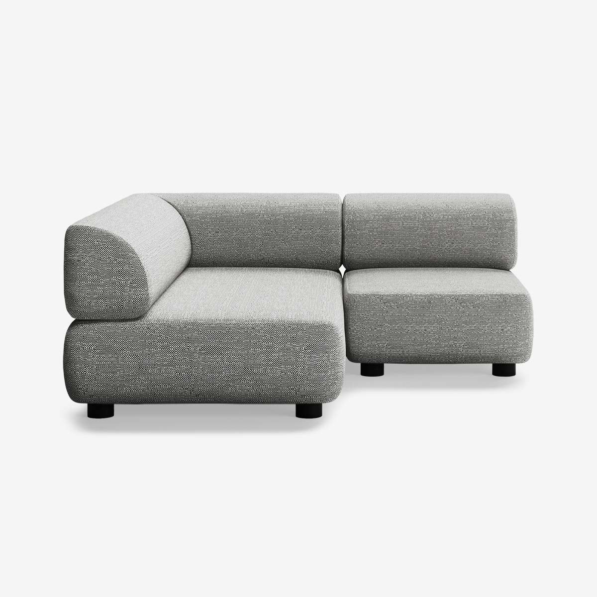 Bolder Sofa 170x170 Rechts Savant Zinc Niedrige Beine