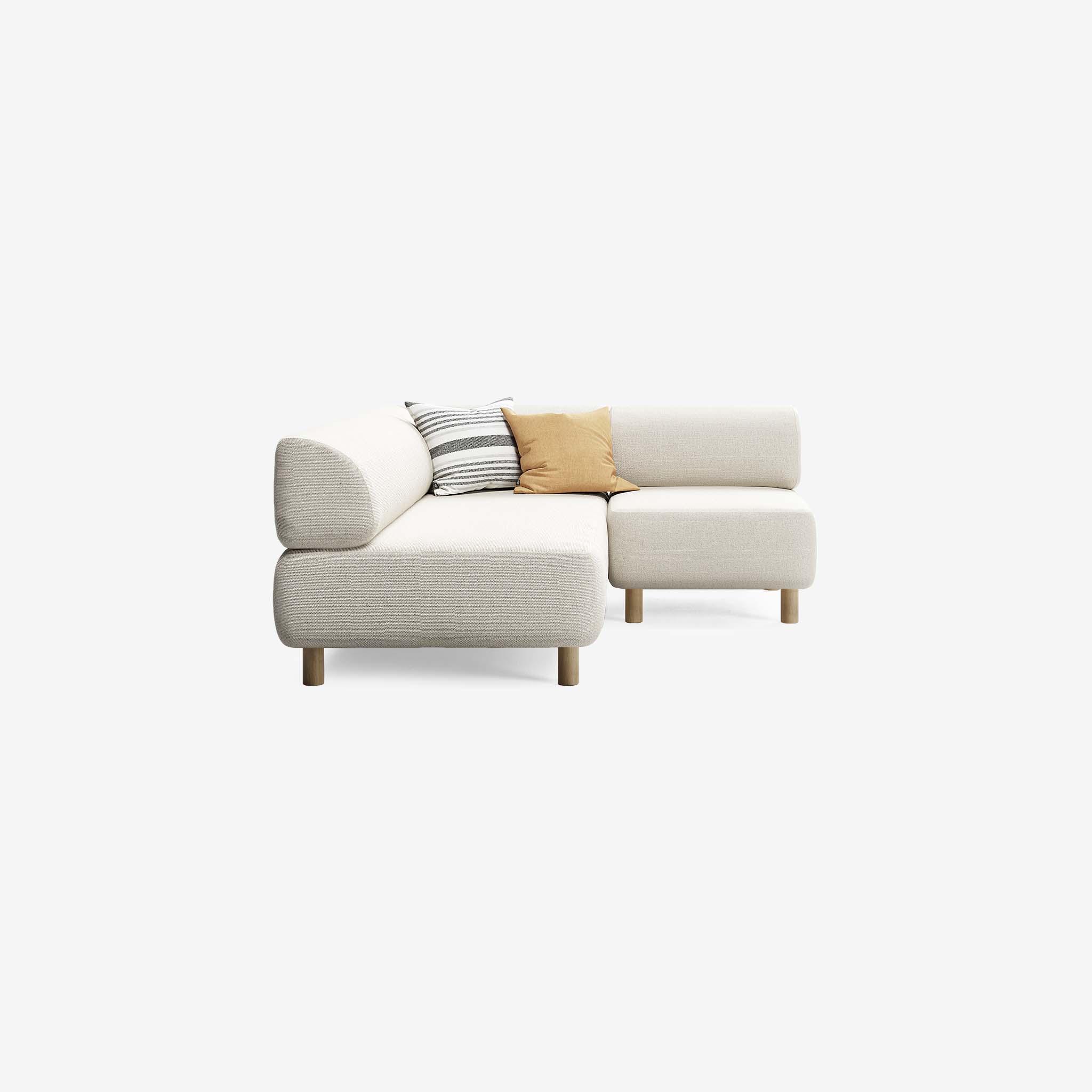 Bolder Sofa 170x200 Heritage Papyrus Rechts Thumbnail