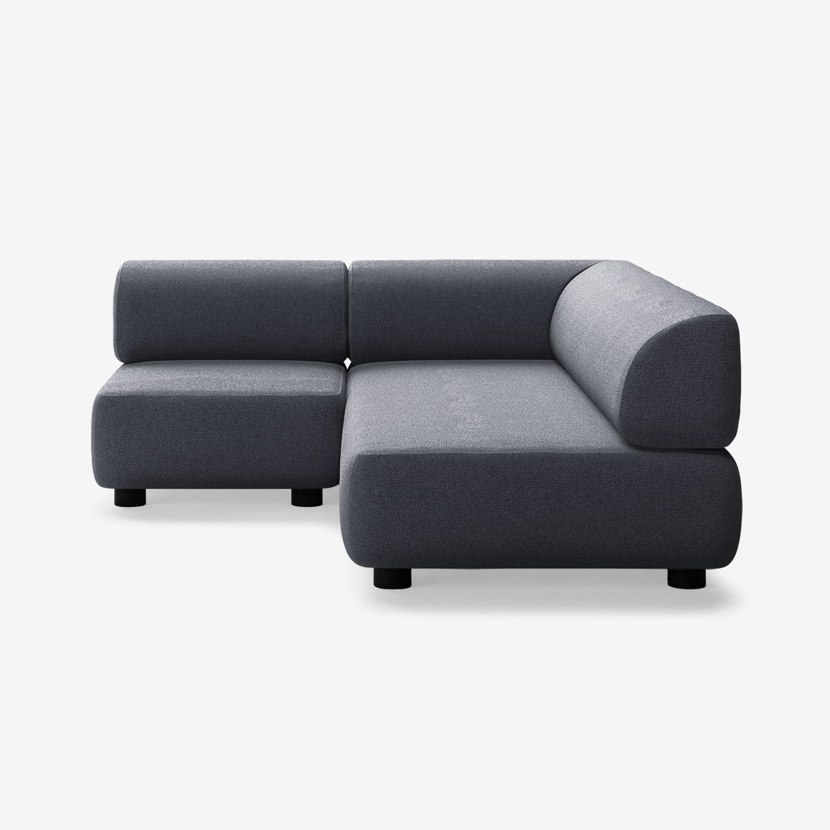 Bolder Sofa 170x200 Links Heritage Indigo Niedrige Beine