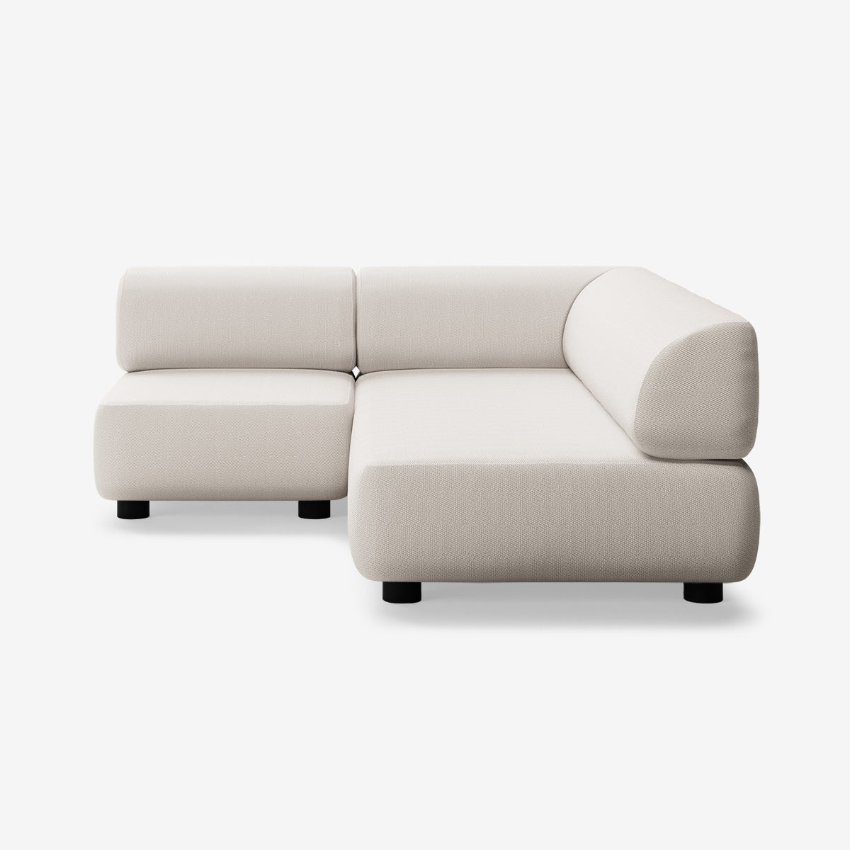 Bolder Sofa 170x200 Links Loop Marble Niedrige Beine