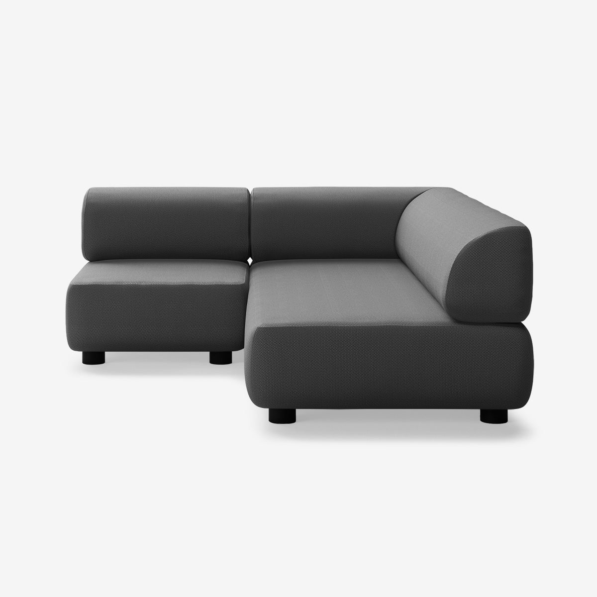 Bolder Sofa 170x200 Links Loop Shadow Niedrige Beine