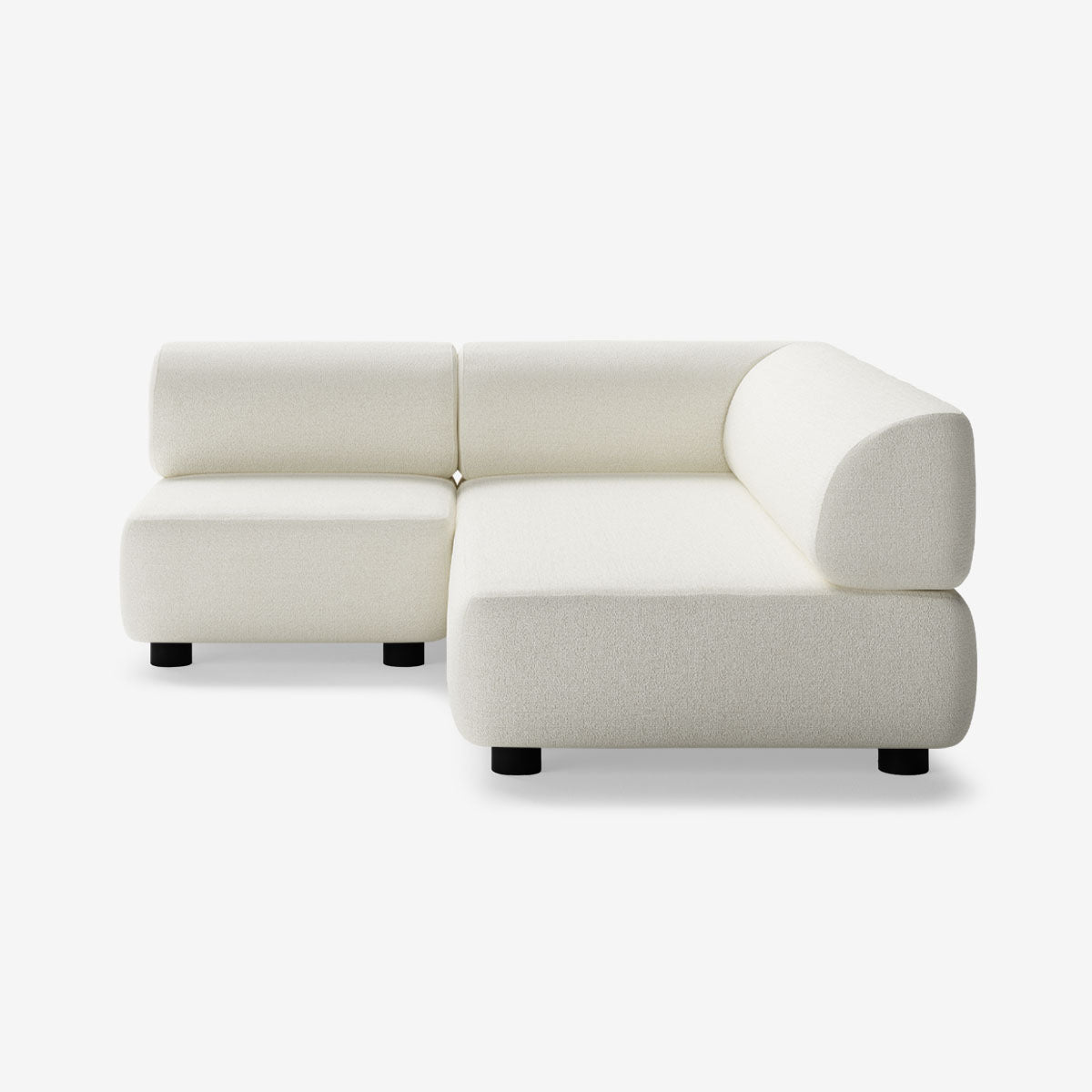 Bolder Sofa 170x200 Links Niedrig Tundra Swan