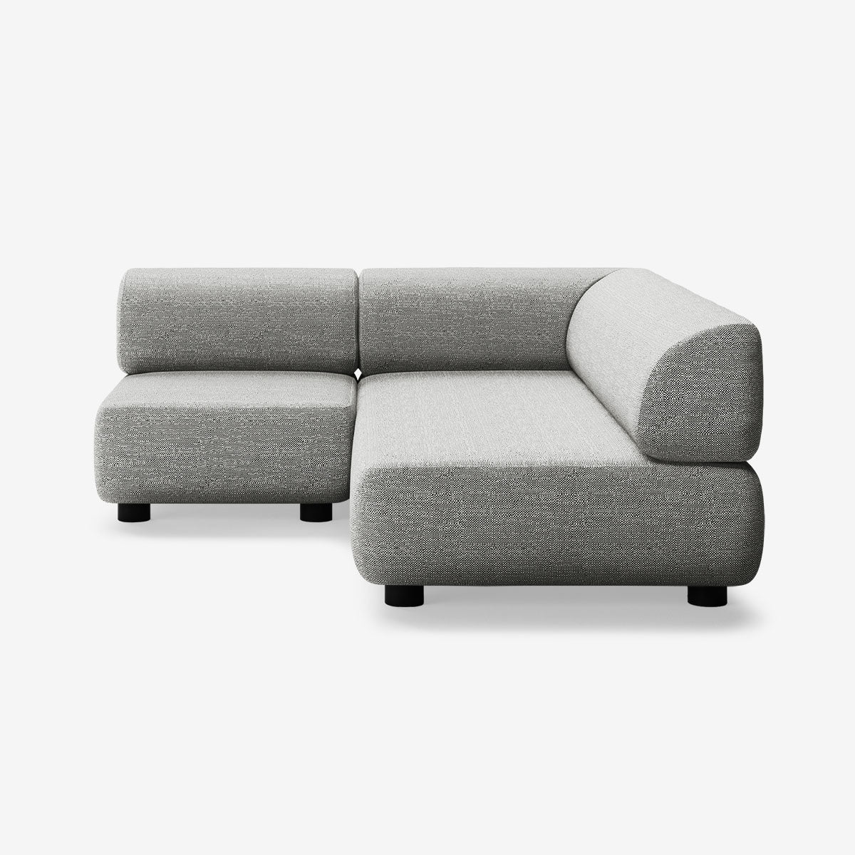 Bolder Sofa 170x200 Links Savant Zinc Niedrige Beine