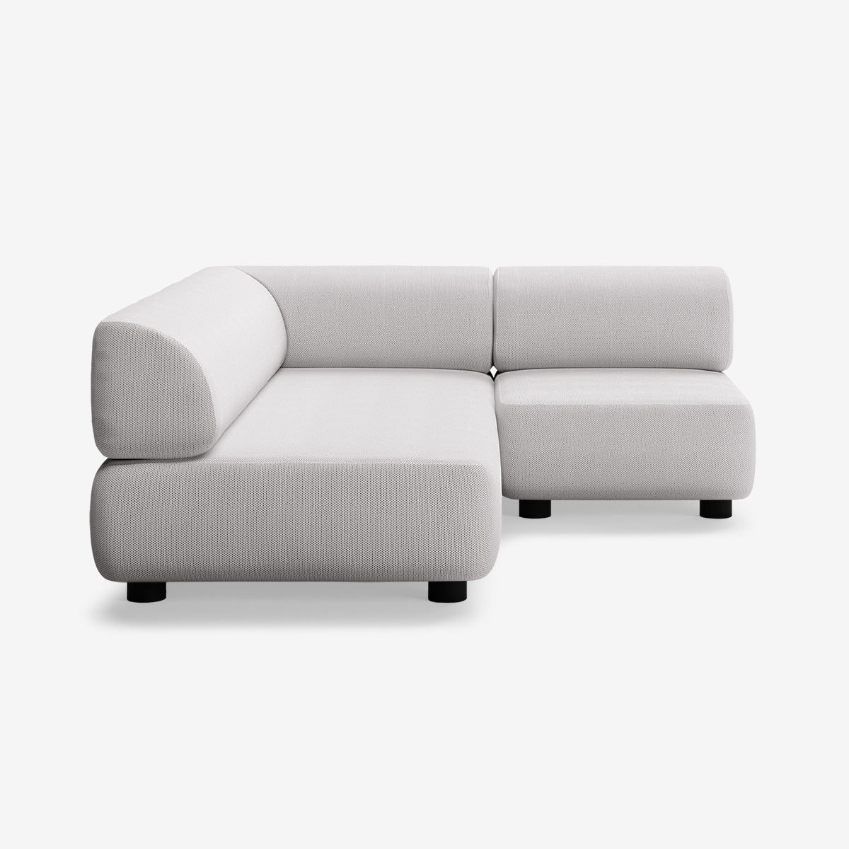 Bolder Sofa 170x200 Rechts Arc Concrete Niedrige Beine