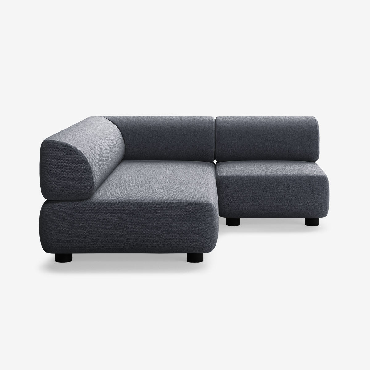 Bolder Sofa 170x200 Rechts Heritage Indigo Niedrige Beine