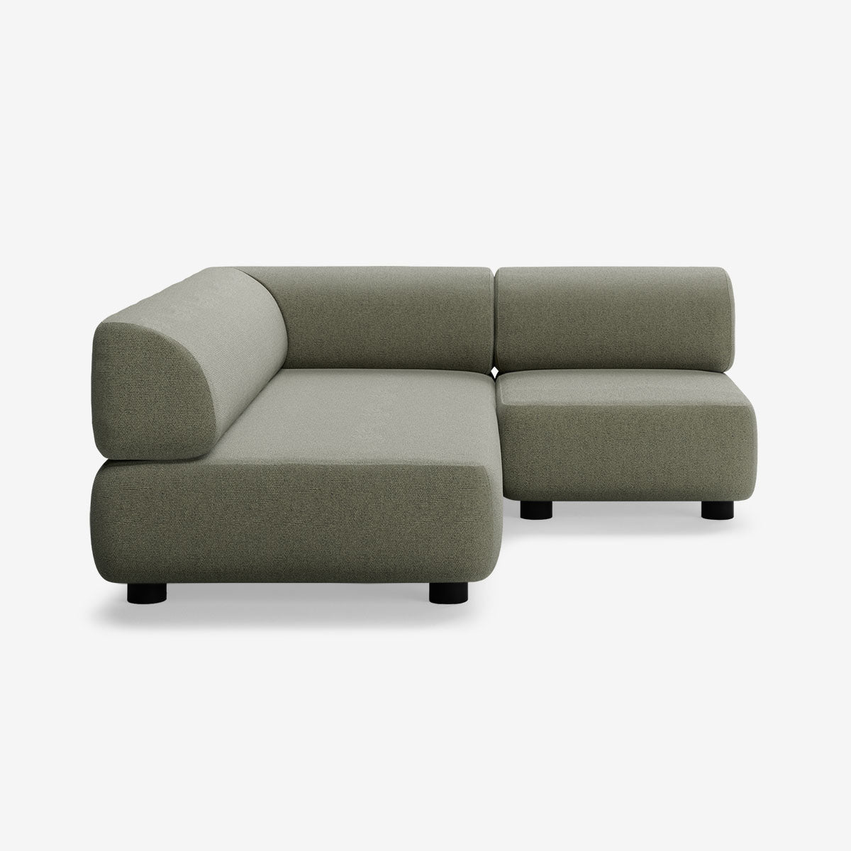 Bolder Sofa 170x200 Rechts Heritage Leaf Niedrige Beine