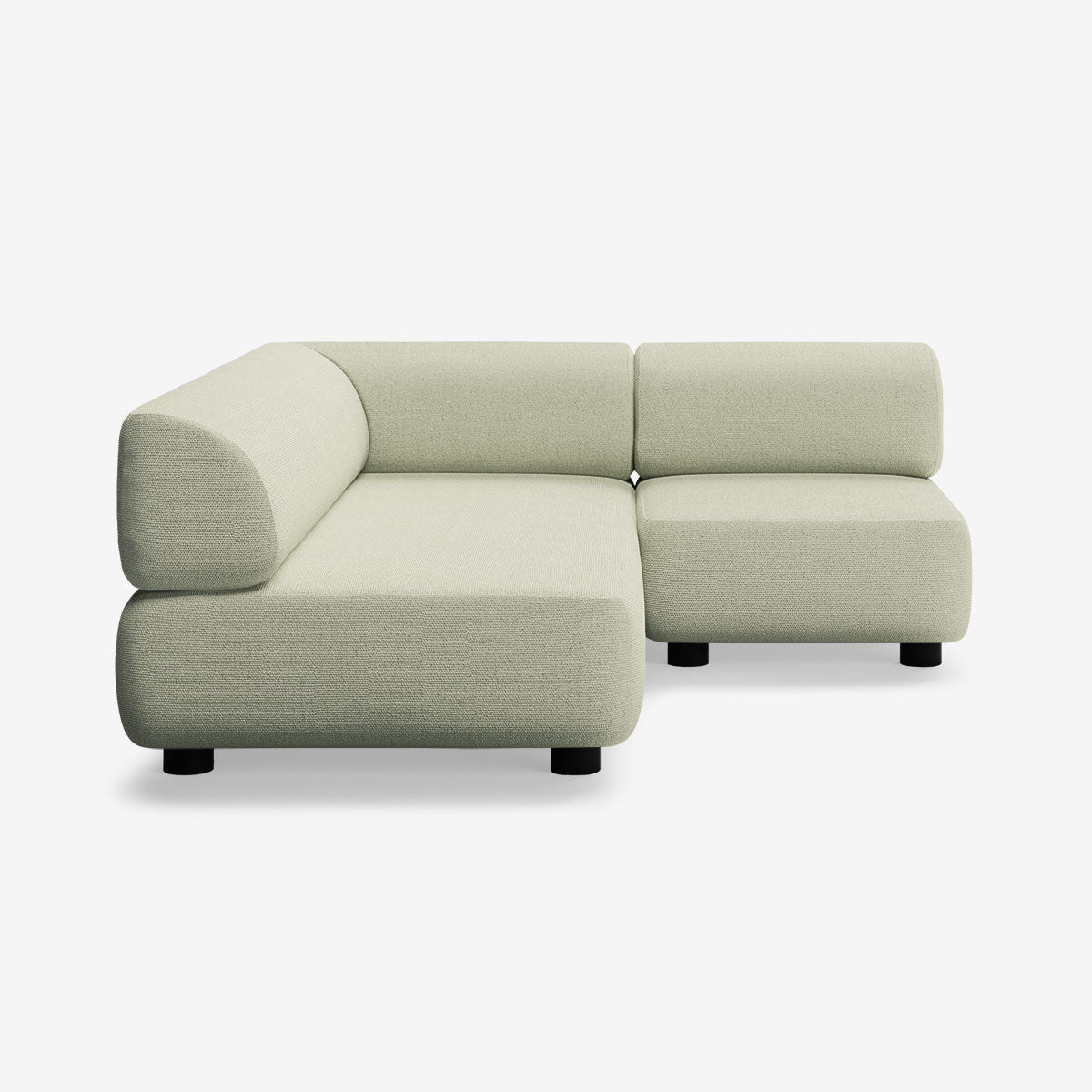 Bolder Sofa 170x200 Rechts Heritage Moss Niedrige Beine