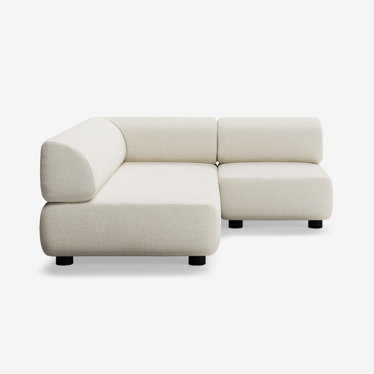 Bolder Sofa 170x200 Rechts Heritage Papyrus Niedrige Beine