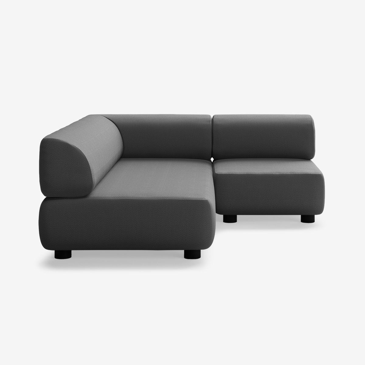 Bolder Sofa 170x200 Rechts Loop Shadow Niedrige Beine