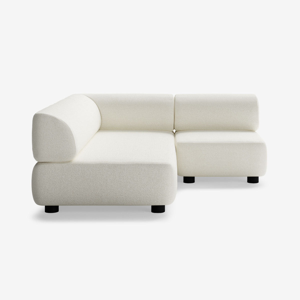 Bolder Sofa 170x200 Rechts Niedrig Tundra Swan