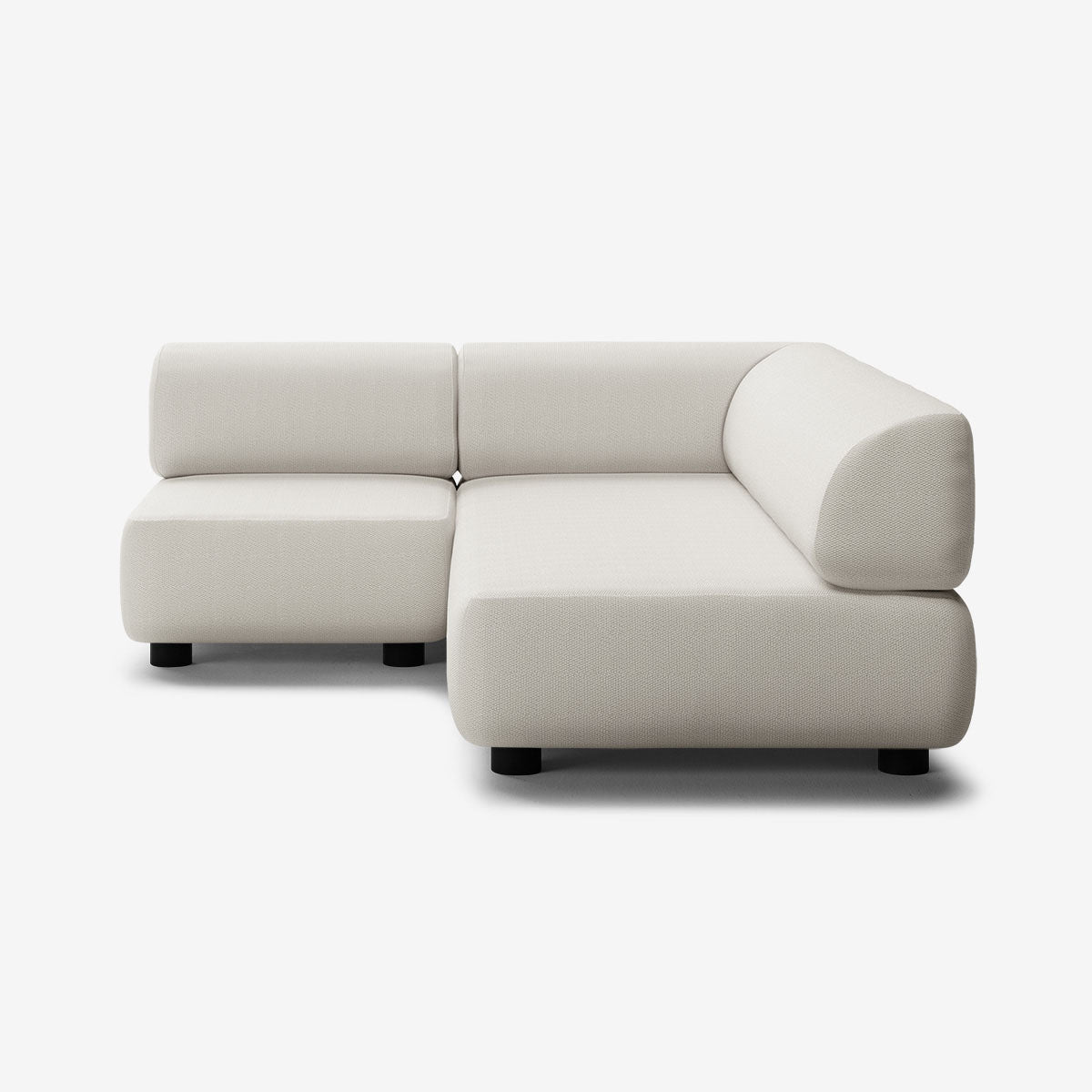 Bolder Sofa 170x200 cm niedrige Füße 3-Sitzer Links