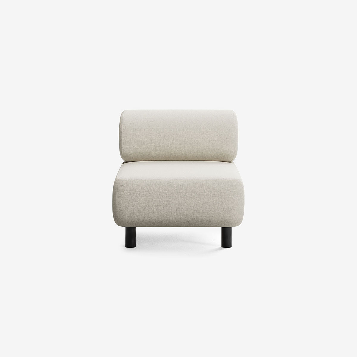 Bolder Sofa 1 Sitzer Heritage Papyrus Schwarz