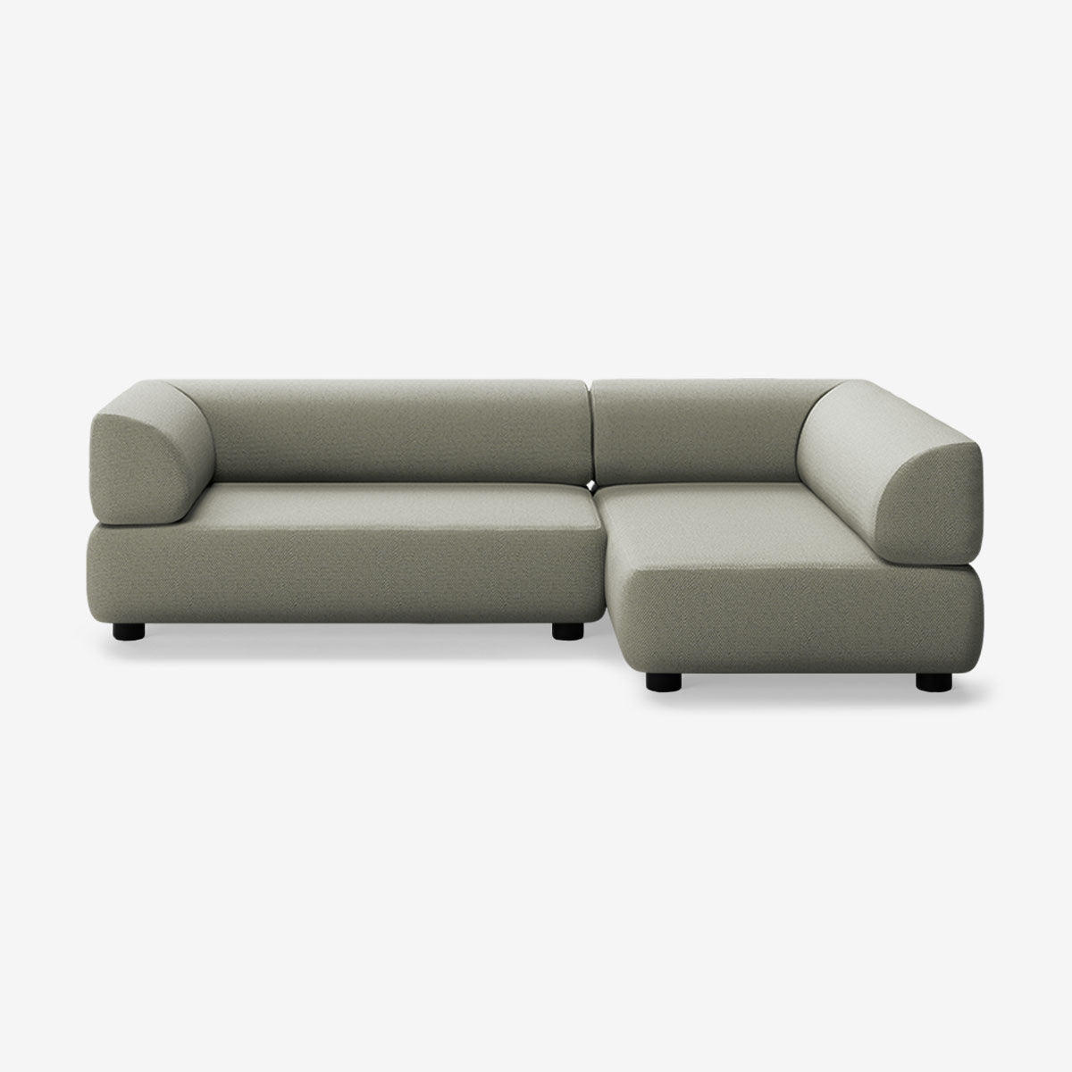 Bolder Sofa 245x150 Links Arc Oxide Niedrige Beine