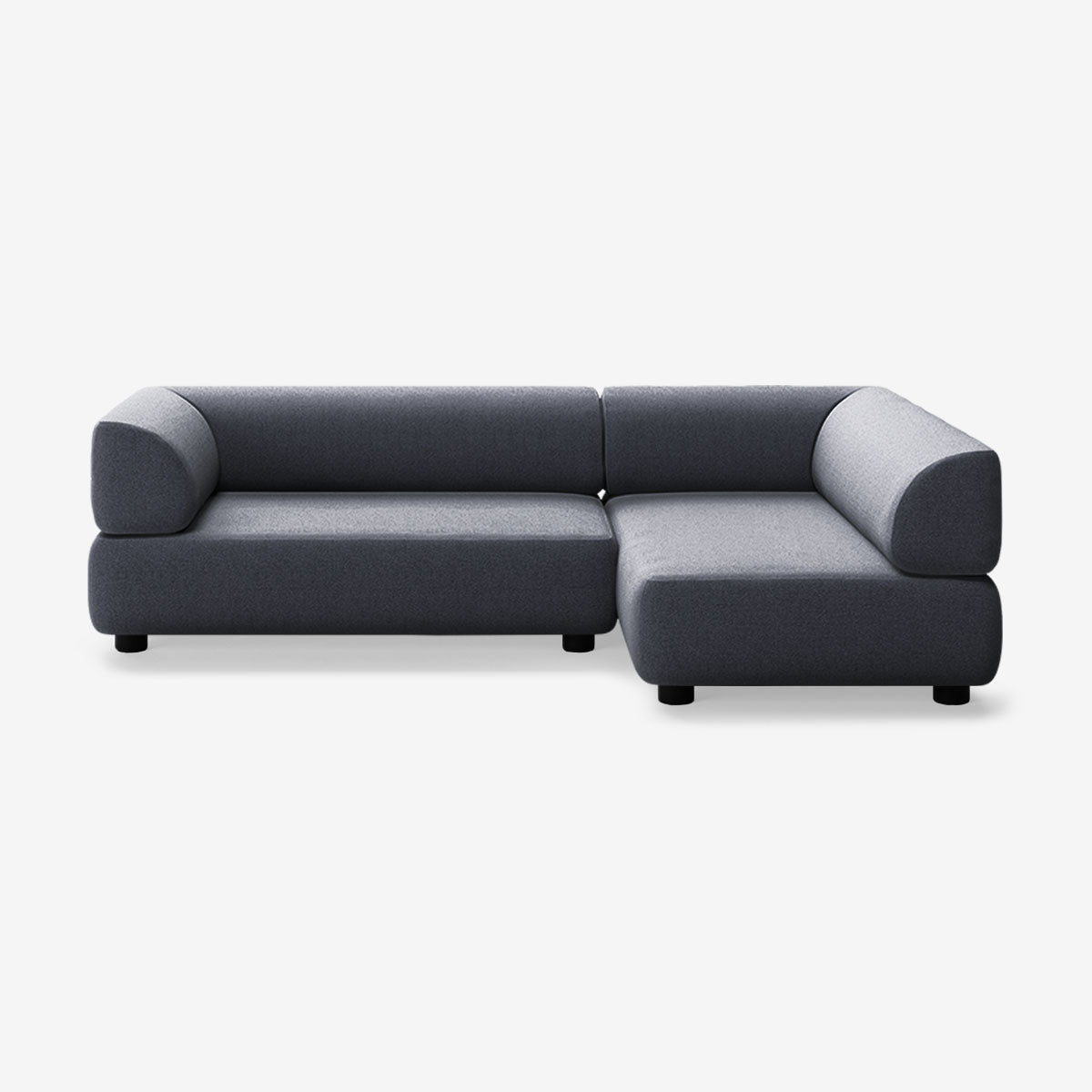 Bolder Sofa 245x150 Links Heritage Indigo Niedrige Beine