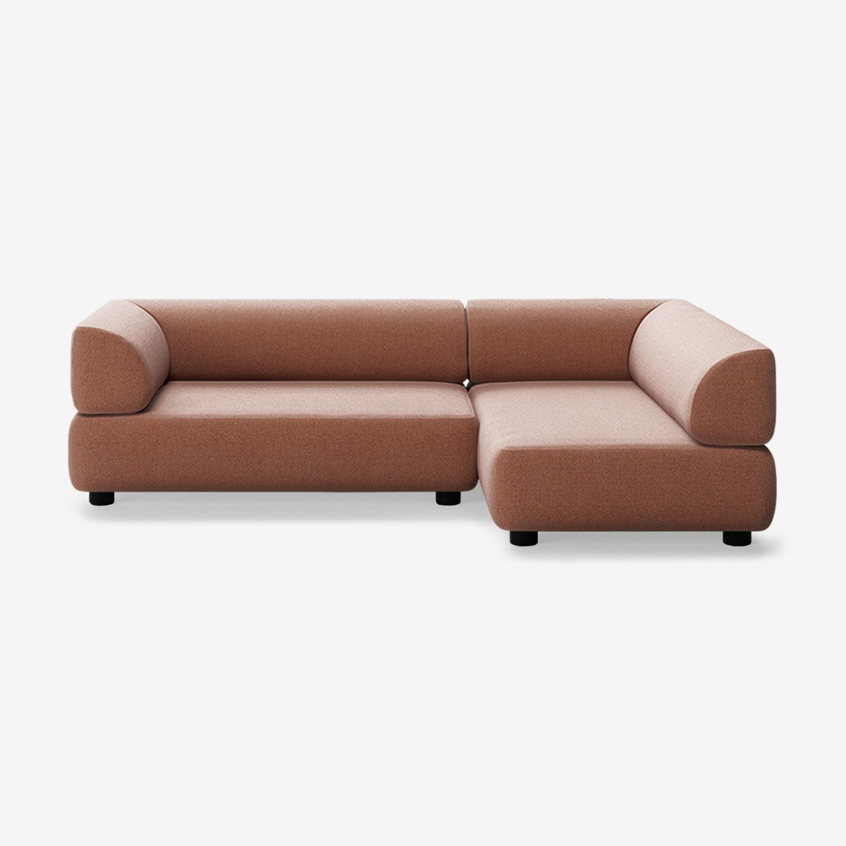 Bolder Sofa 245x150 Links Heritage Rust Niedrige Beine